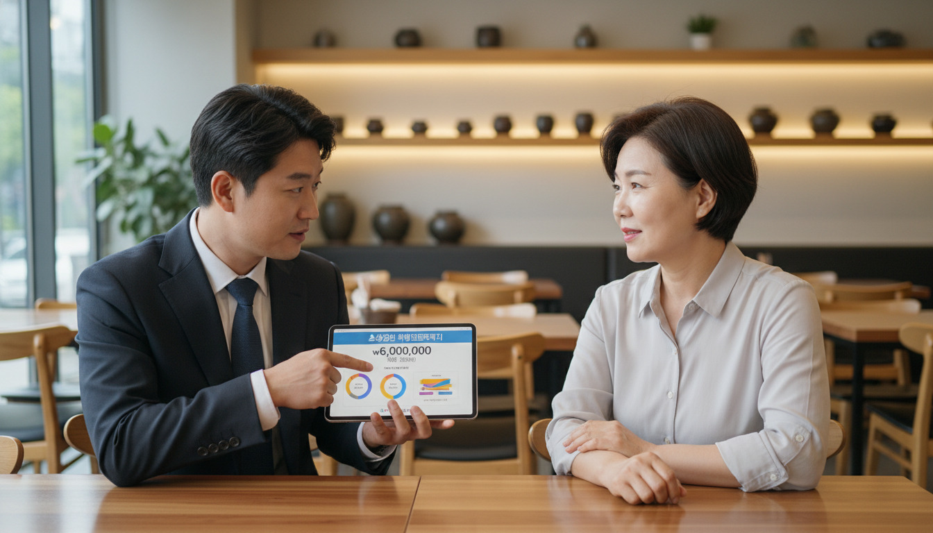 소상공인 희망리턴패키지 600만 원 상담 장면